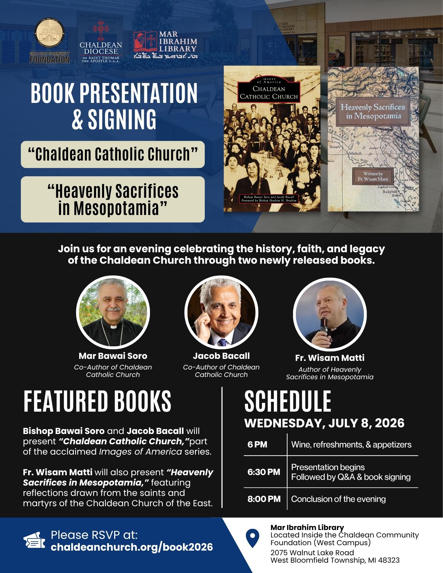 2026 Book Presentation Flyer
